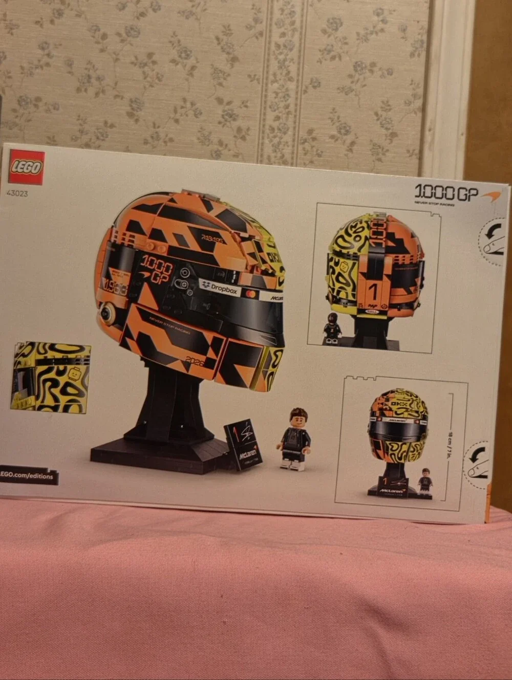NIB LEGO McLaren Mastercard F1 Team Lando Norris Helmet 43023, 793 Pcs, 14+
